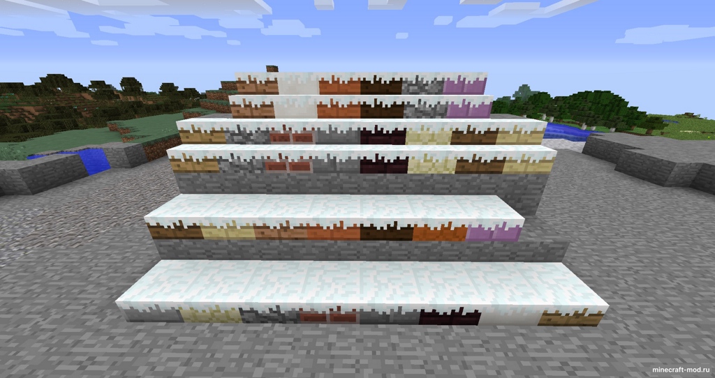 Мод Snow Variants для Minecraft 1.14.4, 1.14.3, 1.13.2,  ...