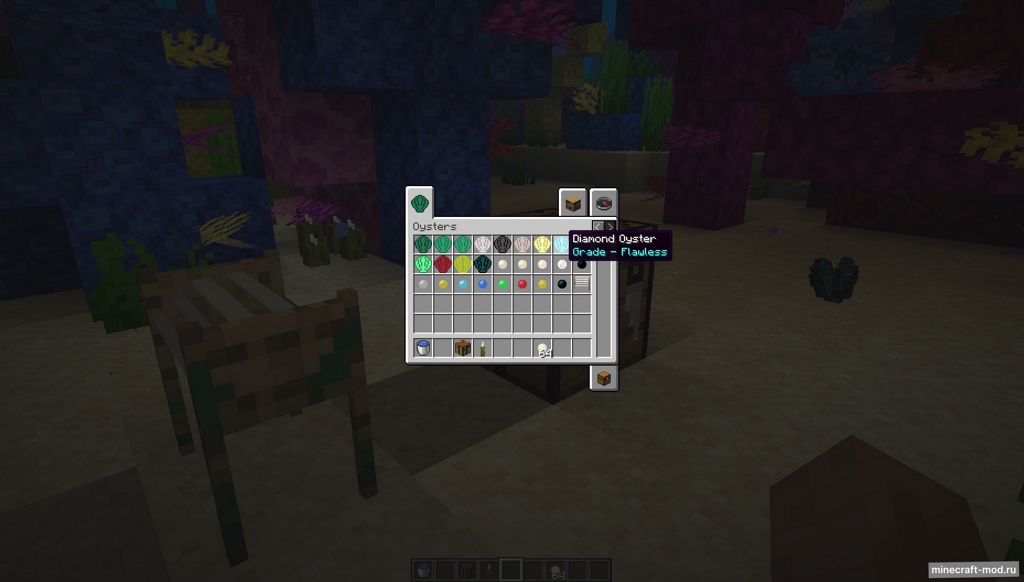 Мод Oysters для Minecraft 1.16.1, 1.15.2, 1.15.1,  ...