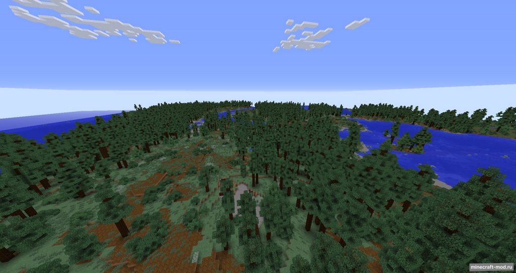 Мод Realistic Terrain Generation для Minecraft 1.12.2, 1.10.2, 1.9.4,  ...