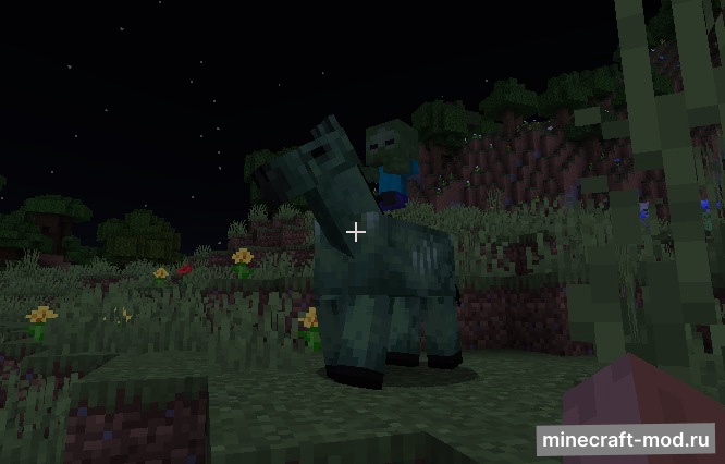 Мод Zombie Horse Spawn для Minecraft 1.21.1, 1.21, 1.20.6,  ...