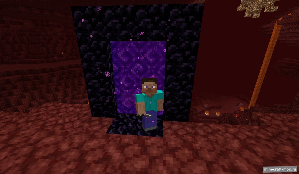 Мод Smaller Nether Portals для Minecraft 1.21.1, 1.21, 1.20.6,  ...