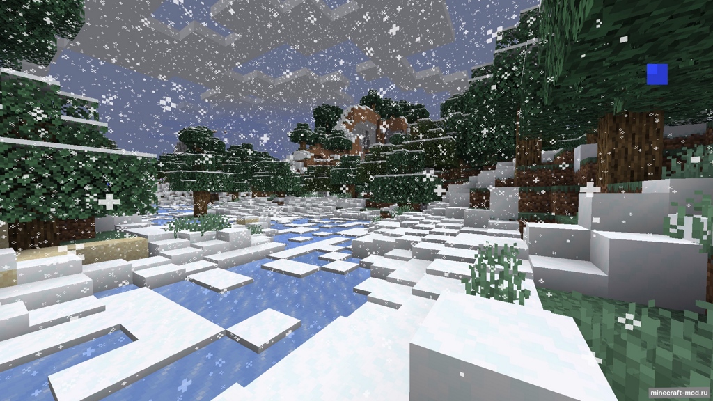 Мод Wintersnow для Minecraft 1.14.4