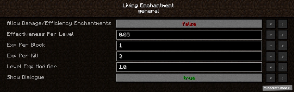 Мод Living Enchantment для Minecraft 1.13.2, 1.12.2