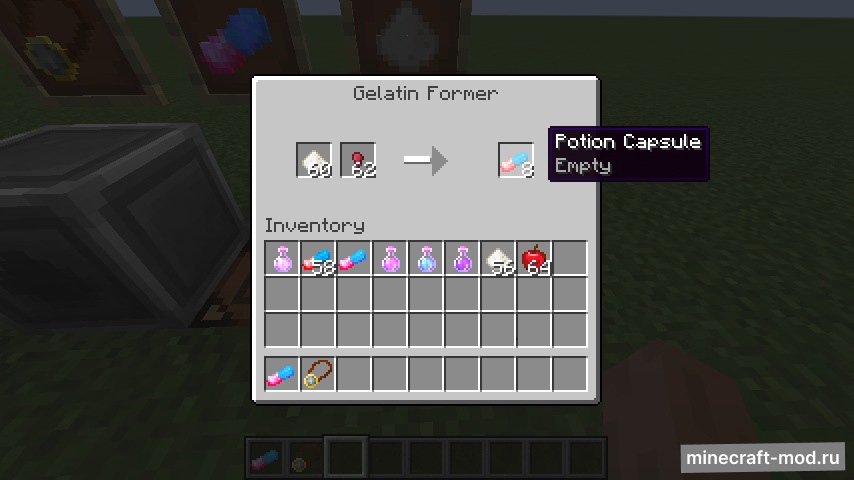 Мод Potion Capsule для Minecraft 1.14.4