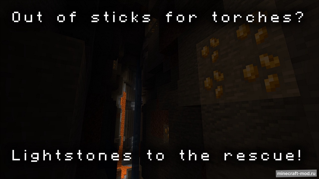 Мод Lightstones для Minecraft 1.19.2, 1.18.2, 1.16.5,  ...