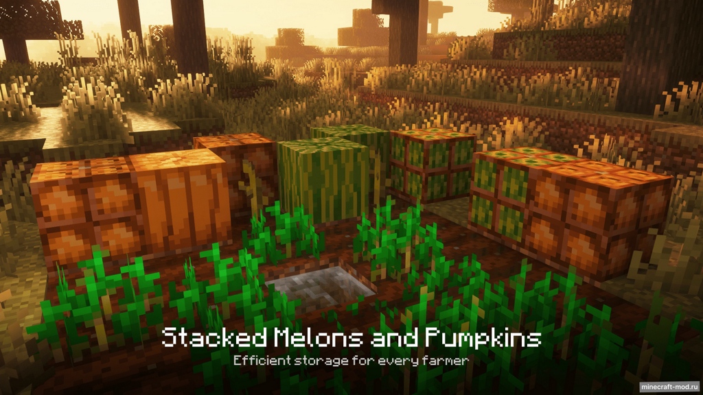 Мод Stacked Blocks для Minecraft 1.21.3, 1.21.2, 1.21.1,  ...