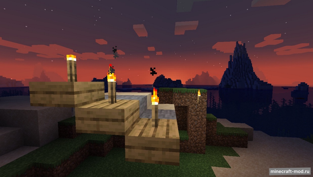 Мод TorchSlabs для Minecraft 1.19.2, 1.19, 1.18.1,  ...