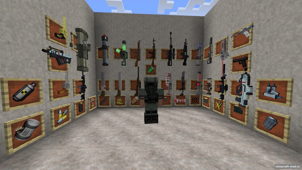 Мод Techguns для Minecraft 1.12.2, 1.7.10