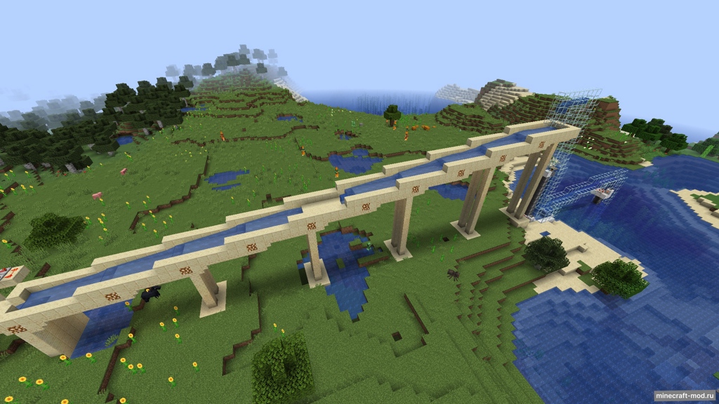 Мод Fluid Physics для Minecraft 1.17.1, 1.16.5, 1.16.4,  ...