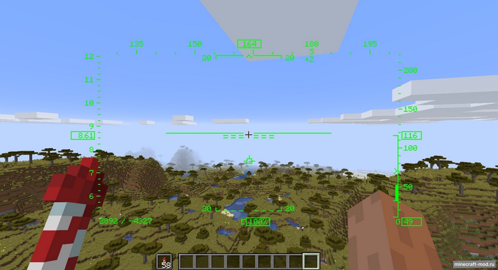 Мод FlightHUD для Minecraft 1.19, 1.18.1, 1.18,  ...
