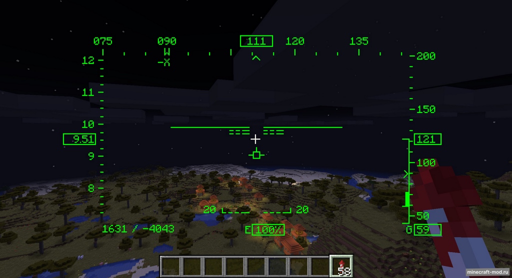 Мод FlightHUD для Minecraft 1.19, 1.18.1, 1.18,  ...