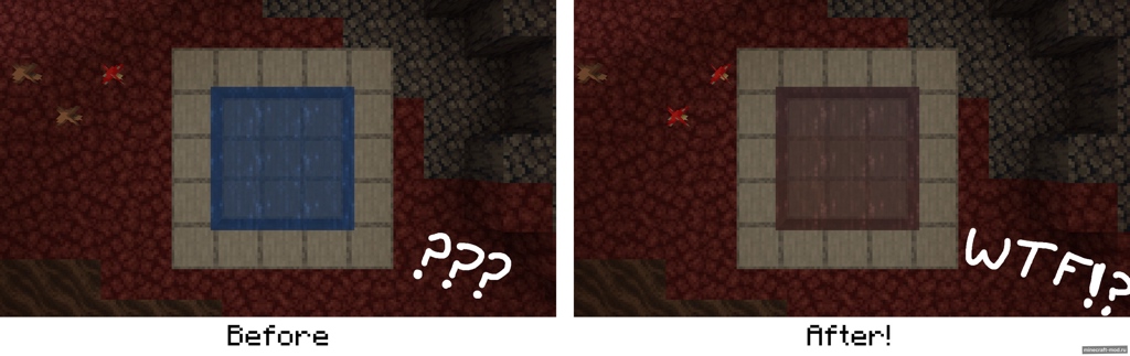 Мод BedrockWaters для Minecraft 1.20.4, 1.20.3, 1.20.2,  ...