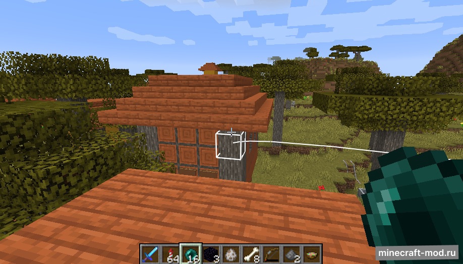 Мод TrajectoryFabric для Minecraft 1.20.1, 1.20, 1.19.4,  ...