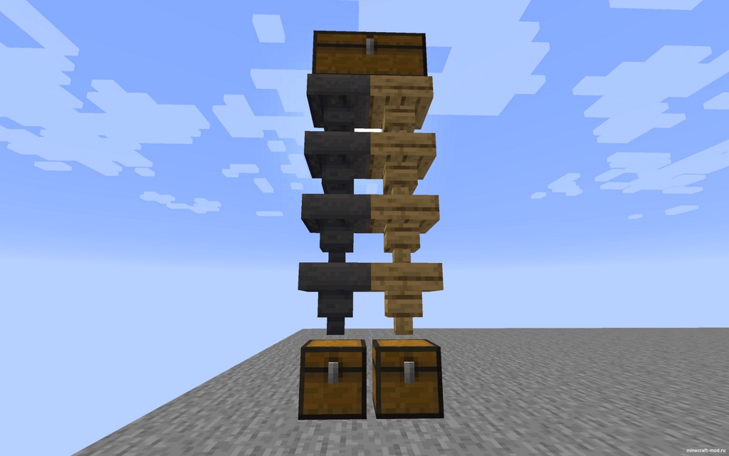 Мод Wooden Hopper для Minecraft 1.21.1, 1.21, 1.20.6,  ...