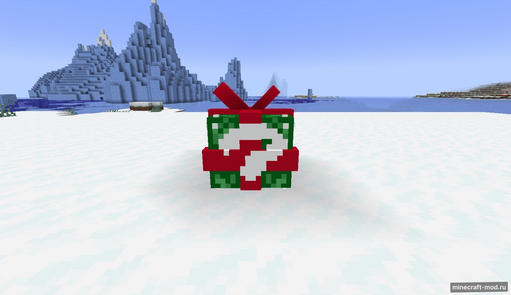 Мод Christmas Lucky Block для Minecraft 1.20.1