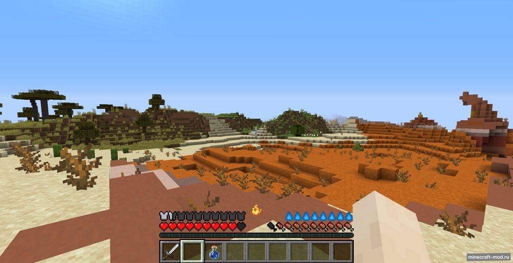 Мод Dehydration для Minecraft 1.21.1, 1.21, 1.20.1,  ...