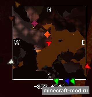 Мод Zan’s Minimap для Minecraft 1.7.10, 1.7.2, 1.6.4