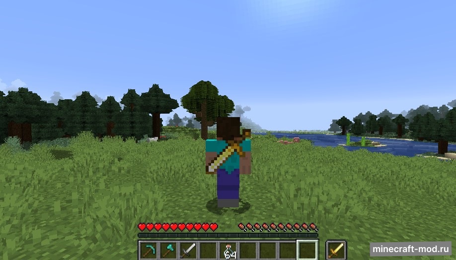 Мод BackSlot для Minecraft 1.21.1, 1.21, 1.20.6,  ...