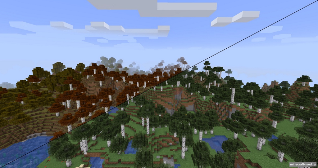 Мод Fabric Seasons для Minecraft 1.21.1, 1.20.4, 1.20.2,  ...