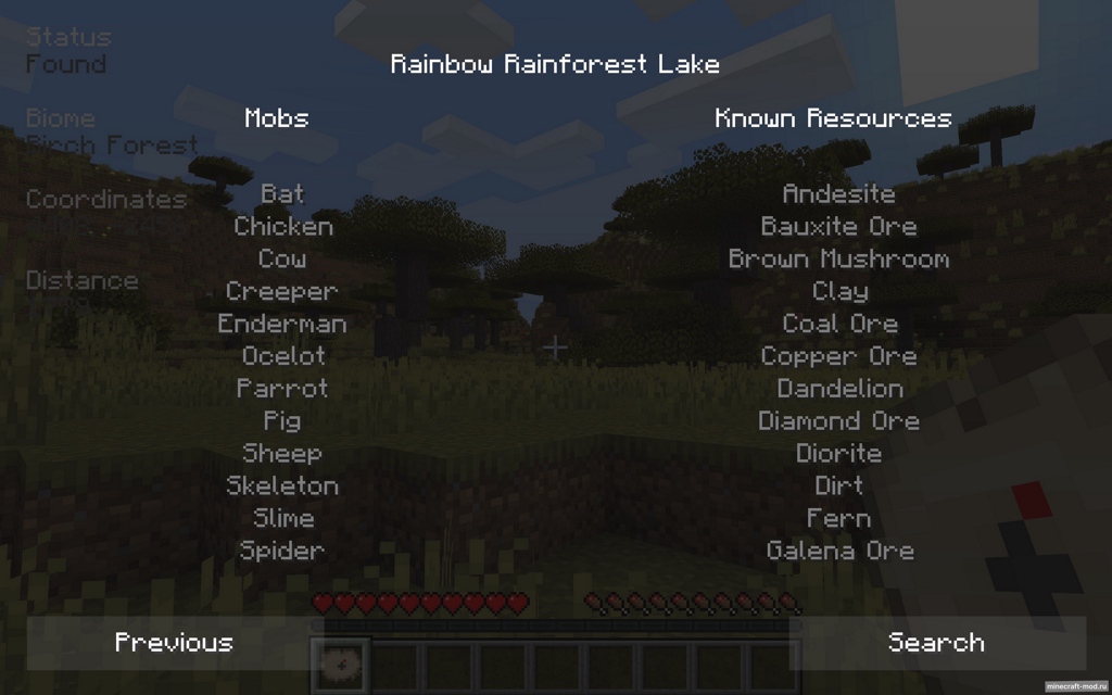 Мод Biome Locator для Minecraft 1.19, 1.18.1, 1.18,  ...